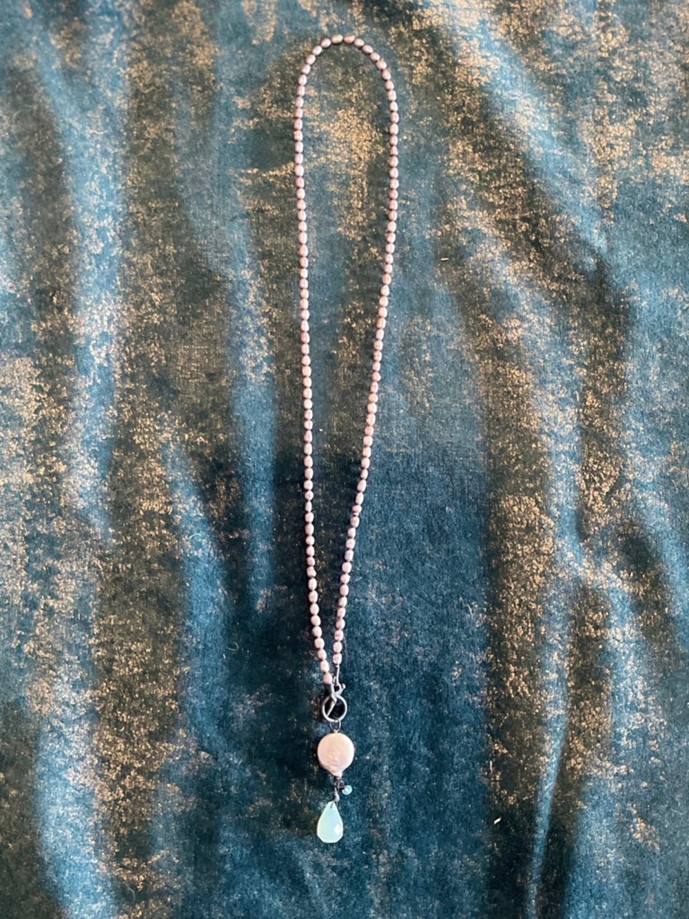 Pearl Necklace Handmade with Silver Components
